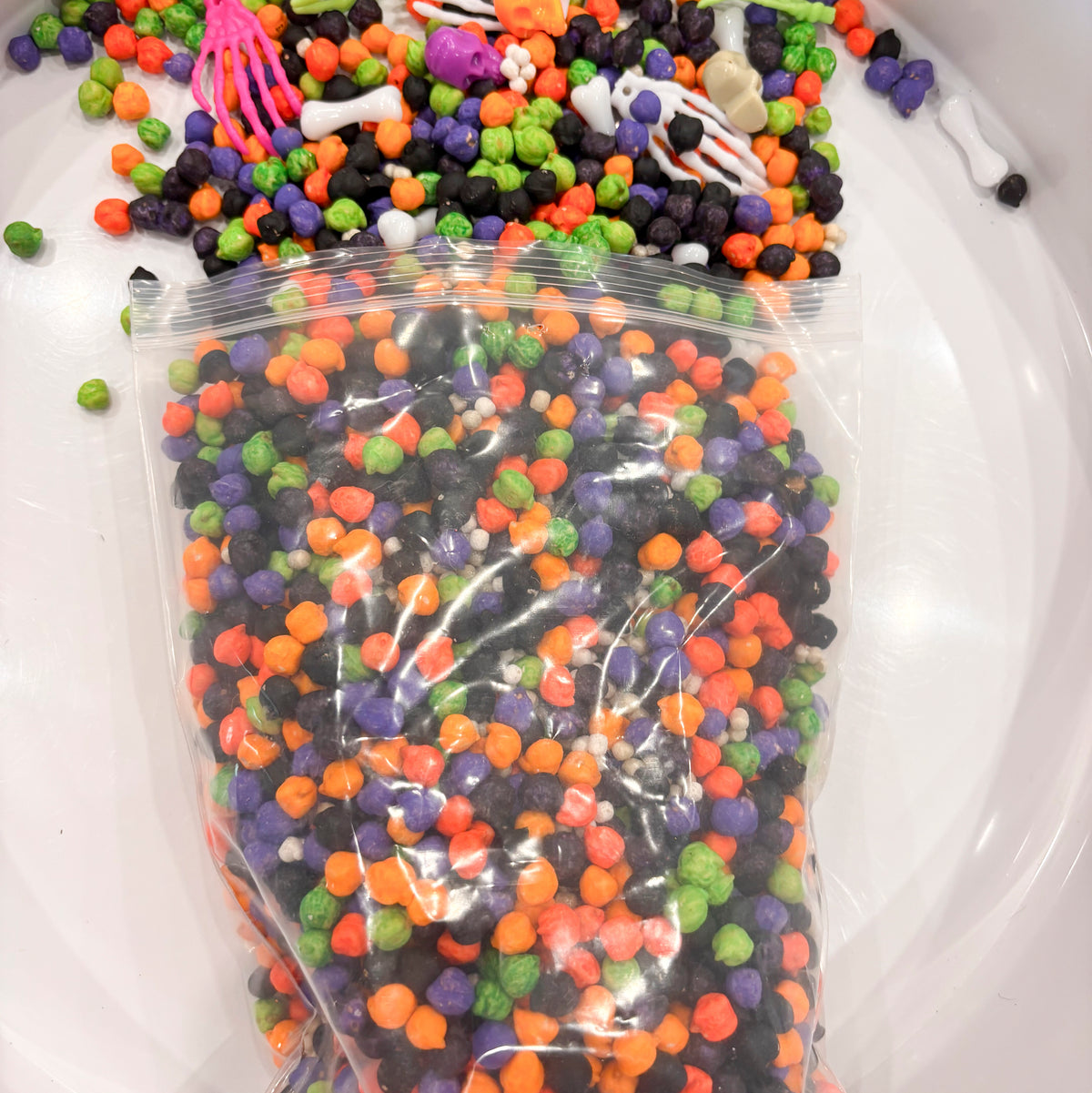Skeleton Soup Sensory Filler | 2 lb. Halloween Sensory Bin Mix