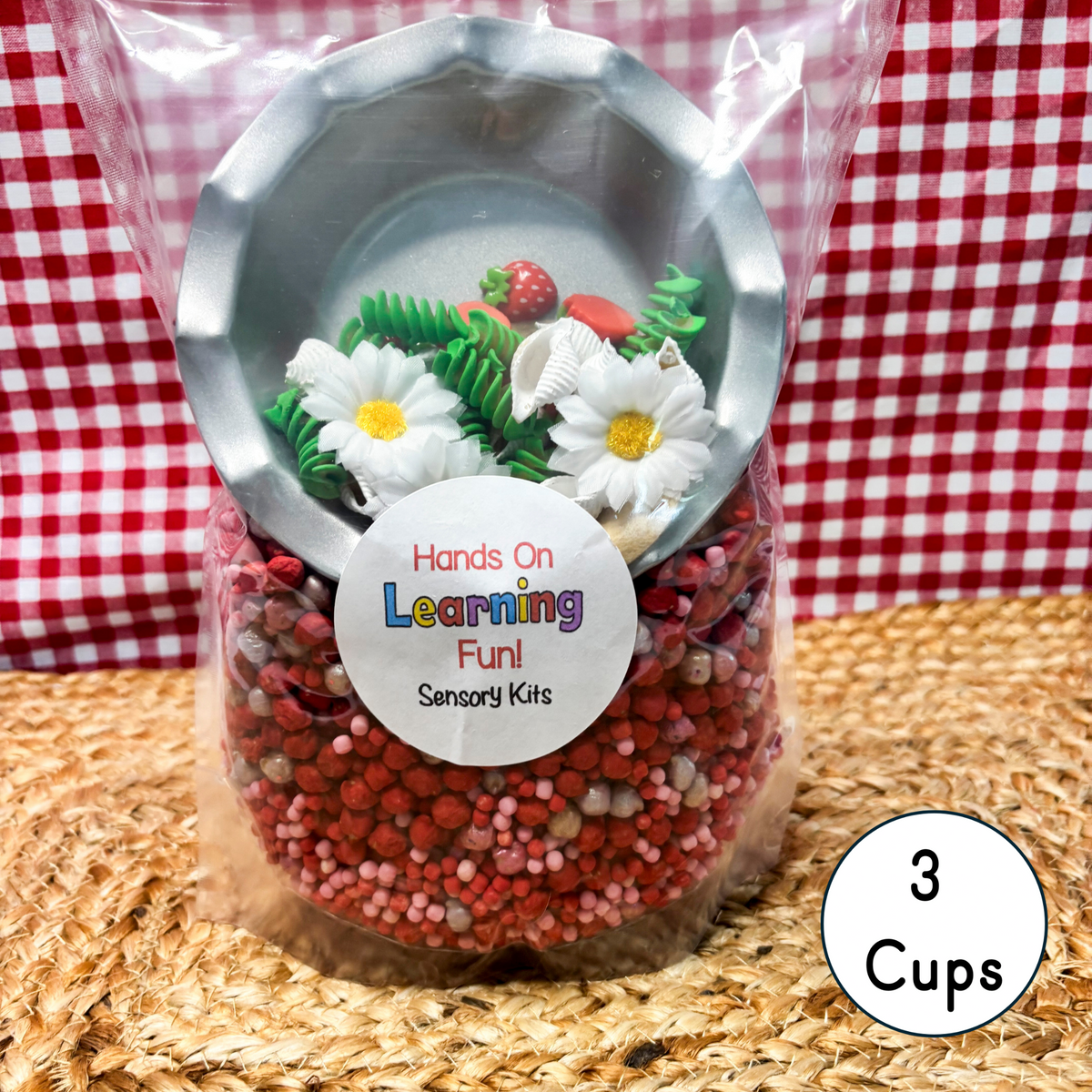 Strawberry Pie Sensory Bin Kit