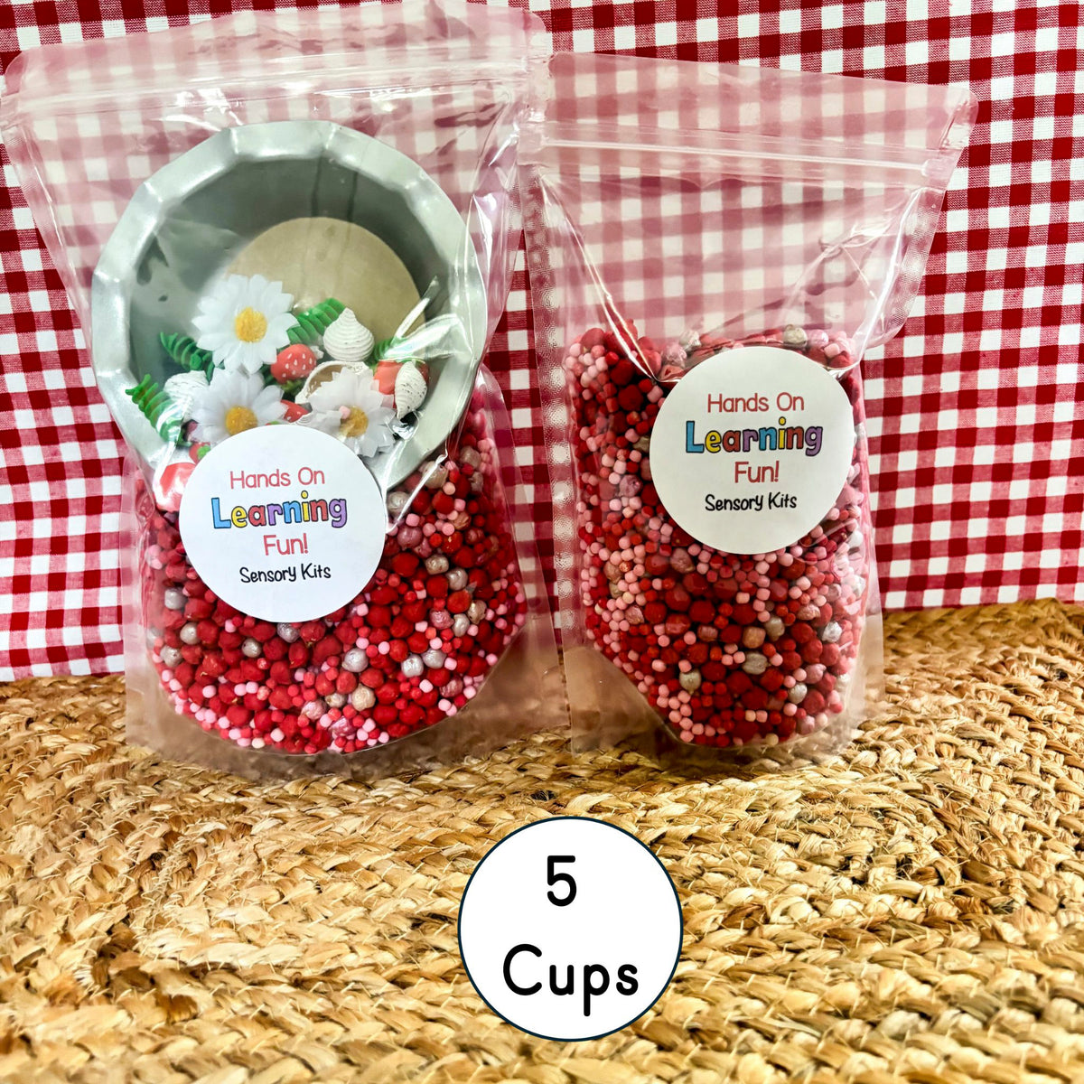 Strawberry Pie Sensory Bin Kit