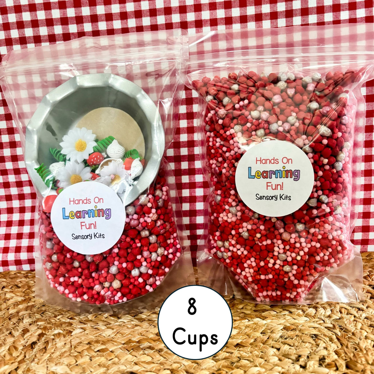 Strawberry Pie Sensory Bin Kit