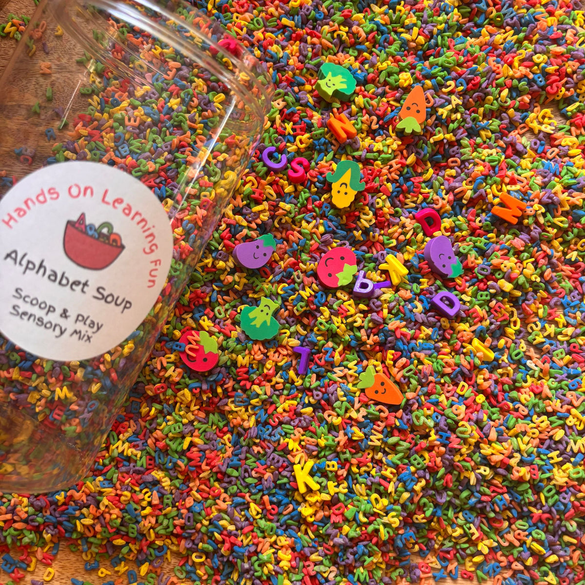 Alphabet Soup Scoop & Play Sensory Mix