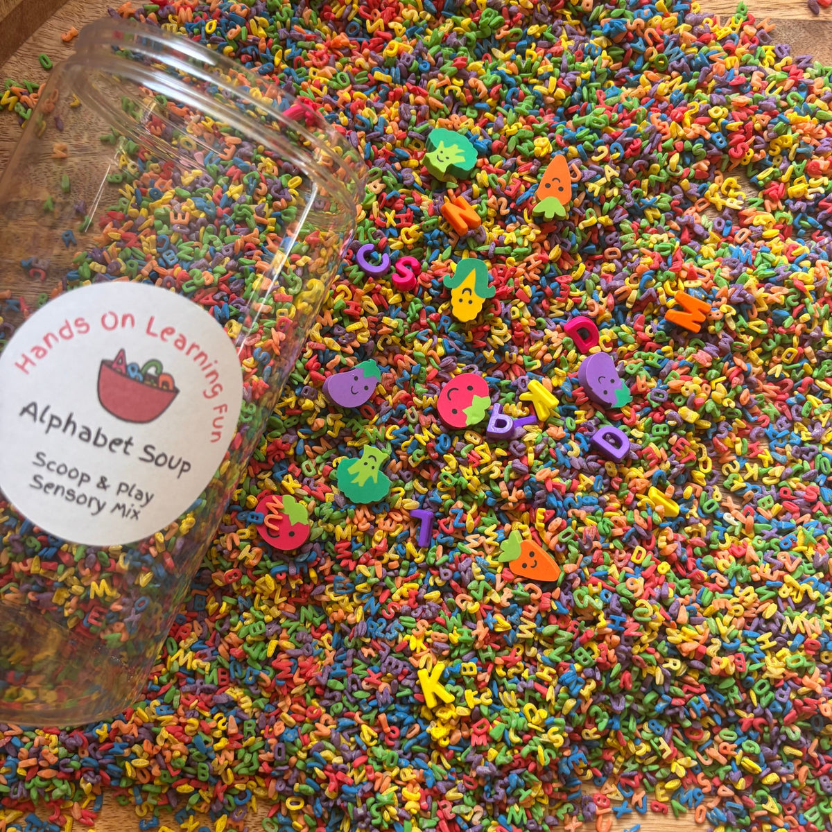 Alphabet Soup Scoop & Play Sensory Mix