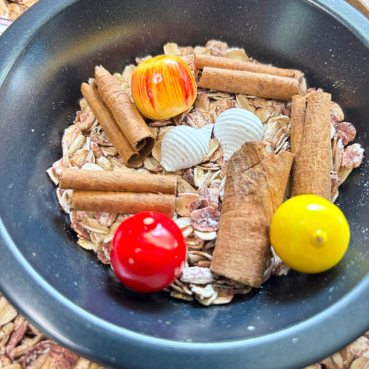 Apple Crisp Sensory Kit | Preschool Fall Sensory Bin | Pretend Baking & Fine Motor Activity