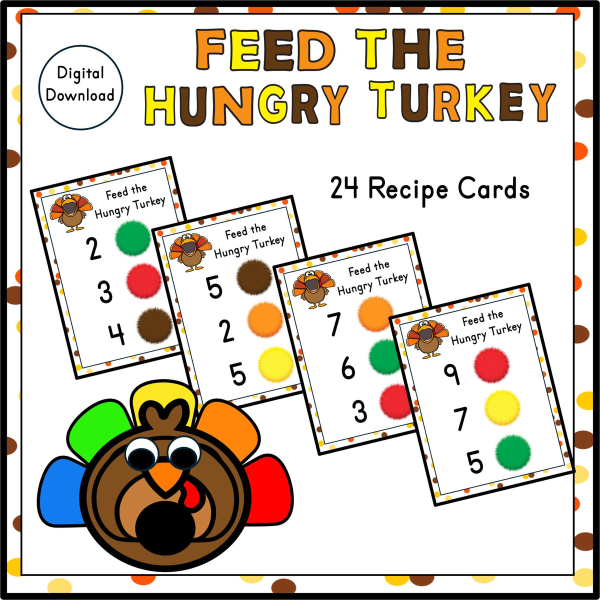 Feed the Hungry Turkey – Counting & Fine Motor Activity