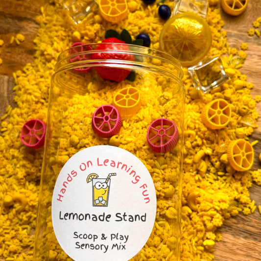Lemonade Stand Scoop & Play Sensory Mix