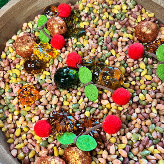 Feed the Turkey Sensory Kit | Preschool Fall Sensory Bin | Fine Motor & Counting Activity