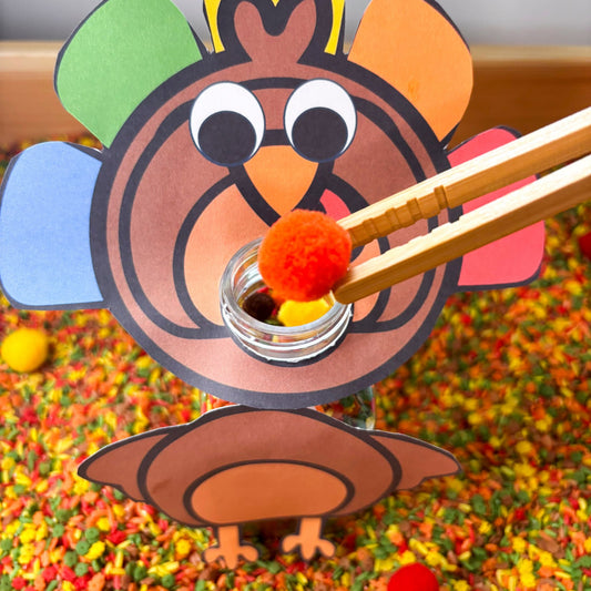 Feed the Hungry Turkey Fine Motor Kit | Preschool Counting Activity