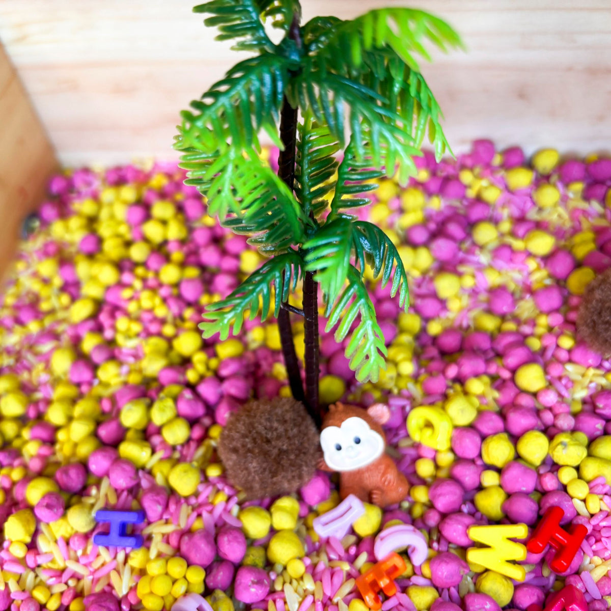 Coconut Cafe Sensory Kit | Alphabet & Pretend Play