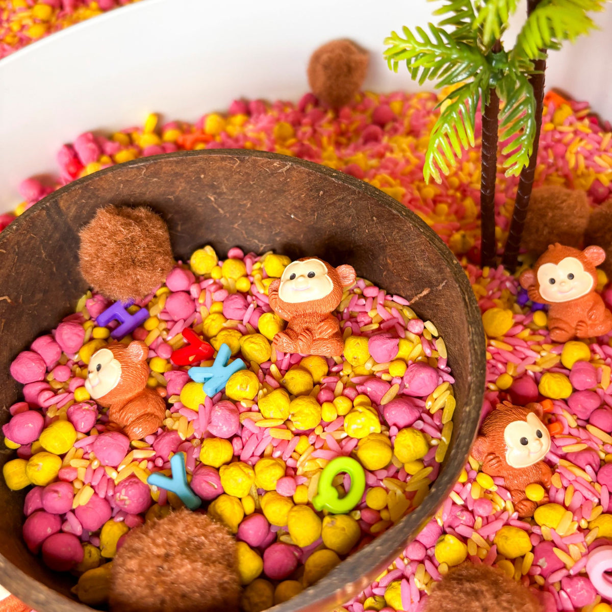 Coconut Cafe Sensory Kit | Alphabet & Pretend Play