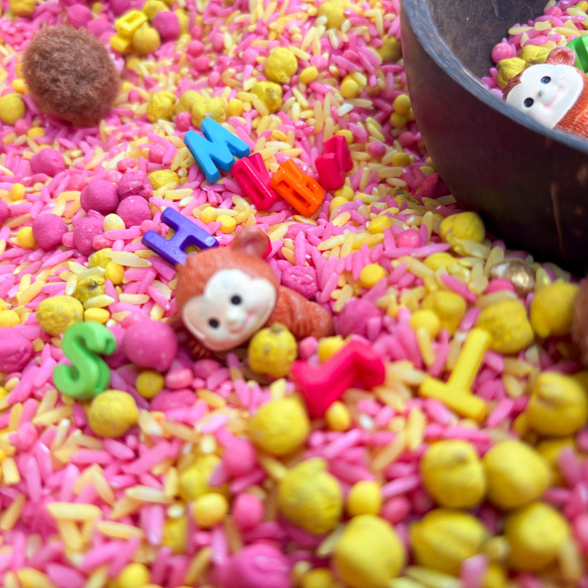 Coconut Cafe Sensory Kit | Alphabet & Pretend Play