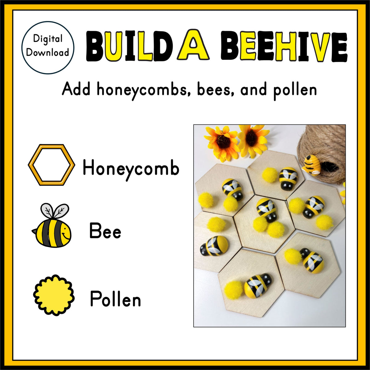 Build a Beehive – Preschool Counting Activity