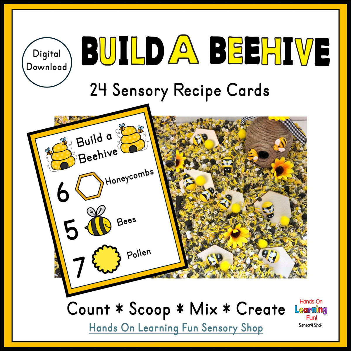 Build a Beehive – Preschool Counting Activity