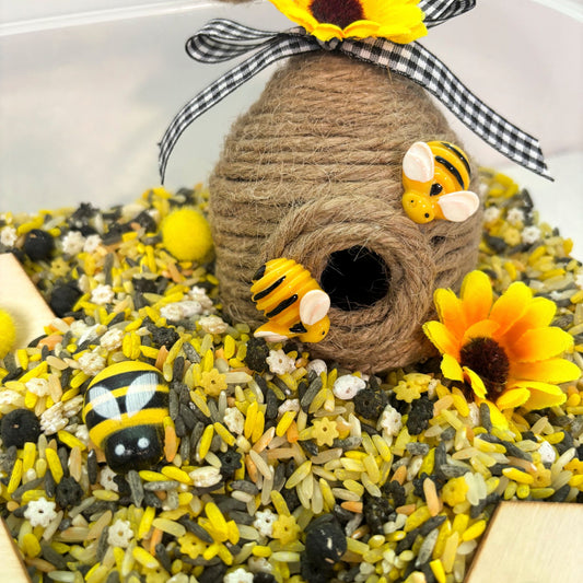 Bee Sensory Kit | Preschool Nature Sensory Bin | Fine Motor & Bee Learning Activity