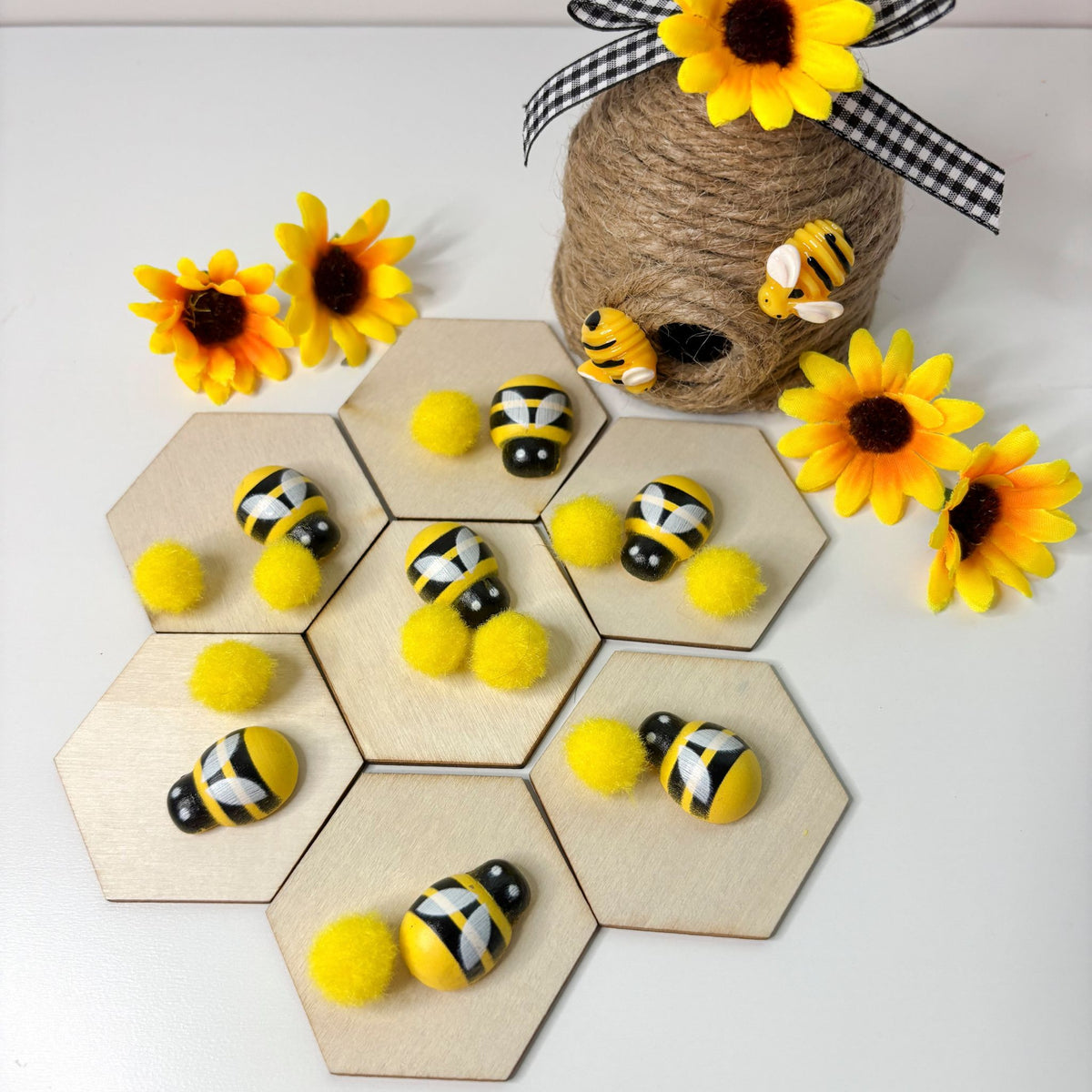 Bee Sensory Kit | Preschool Nature Sensory Bin | Fine Motor & Bee Learning Activity