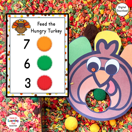 Feed the Hungry Turkey – Counting & Fine Motor Activity