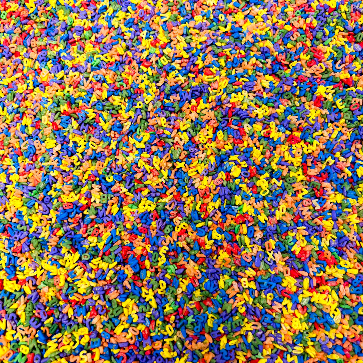 ABC PASTA RAINBOW MIX |    2 lb. Sensory Bin Mix